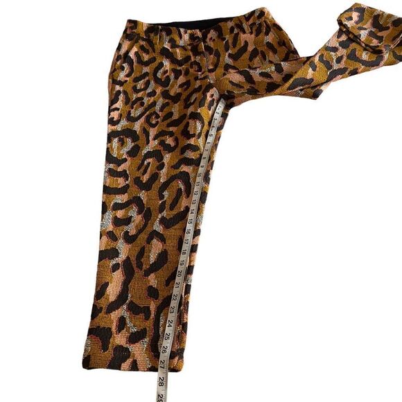 Anthropologie 34N 118W Leopard Trousers Animal Print Pants size 4 - Picture 8 of 16